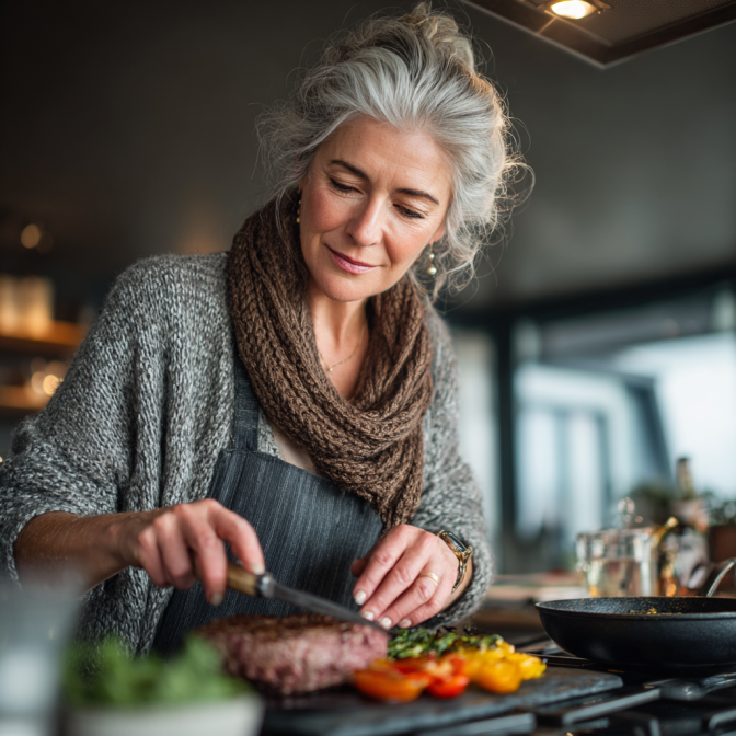 Літній чоловік консультується з дієтологом